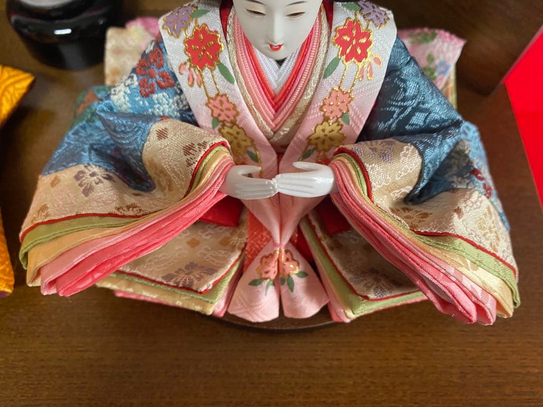 東京久月　雛人形　収納セット・東帯十二単姿・間口約４２×奥行約３０×高さ約３９㎝