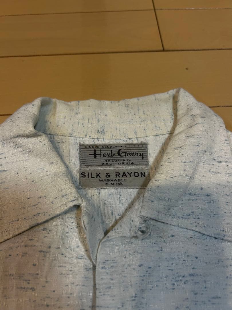 60s シルクレーヨンシャツ　Harb Gerry