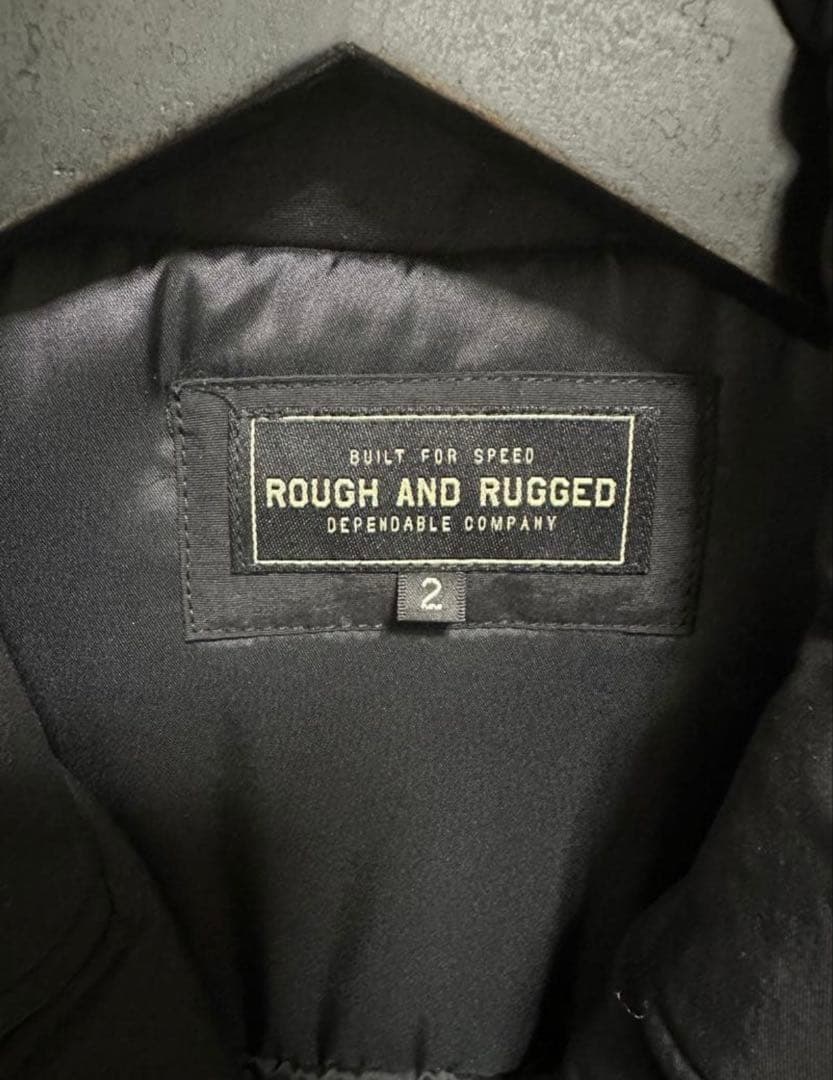 ROUGH AND RUGGED ナイロンライダースジャケット