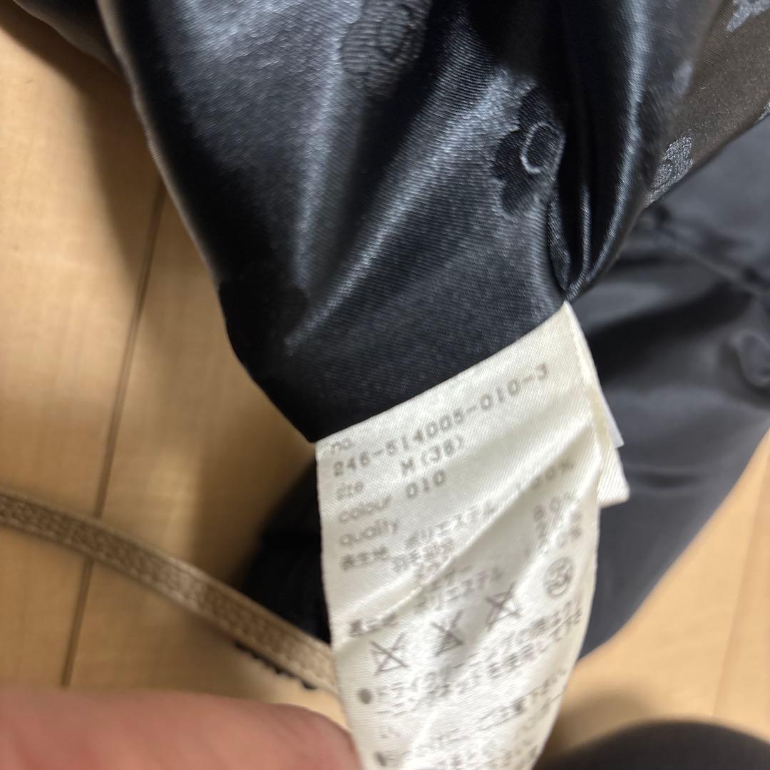 美品 MARY QUANT ブラック ファー付 ダウンジャケット コート M 黒