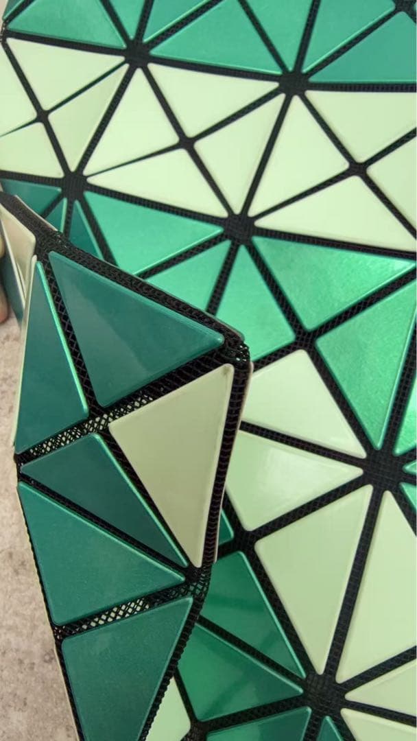 BAOBAO バオバオ イッセイミヤケ　ルーセントグリーン トートバッグ