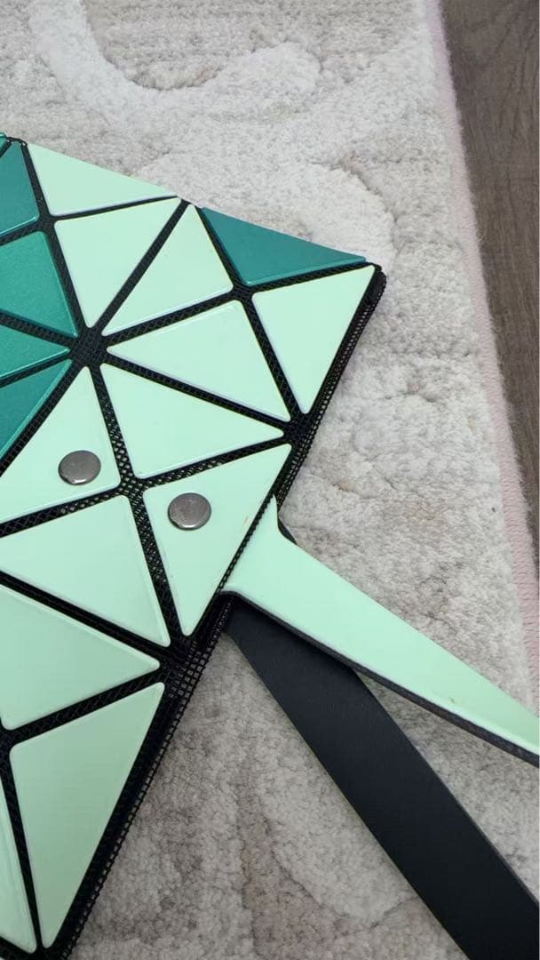 BAOBAO バオバオ イッセイミヤケ　ルーセントグリーン トートバッグ