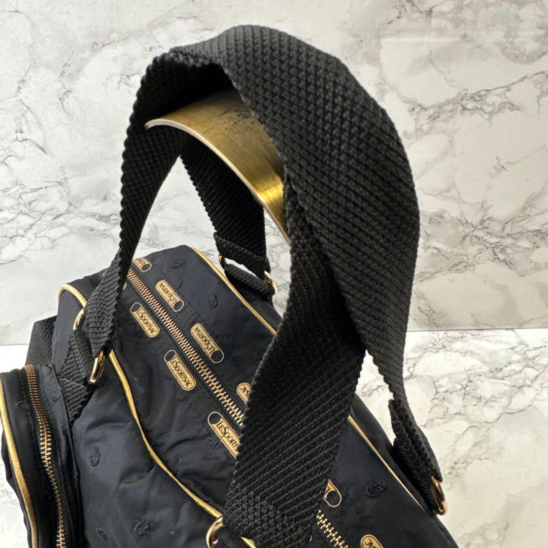 LeSportsac×MANOUSH ナイロン刺繍 ショルダー ボストンバッグ