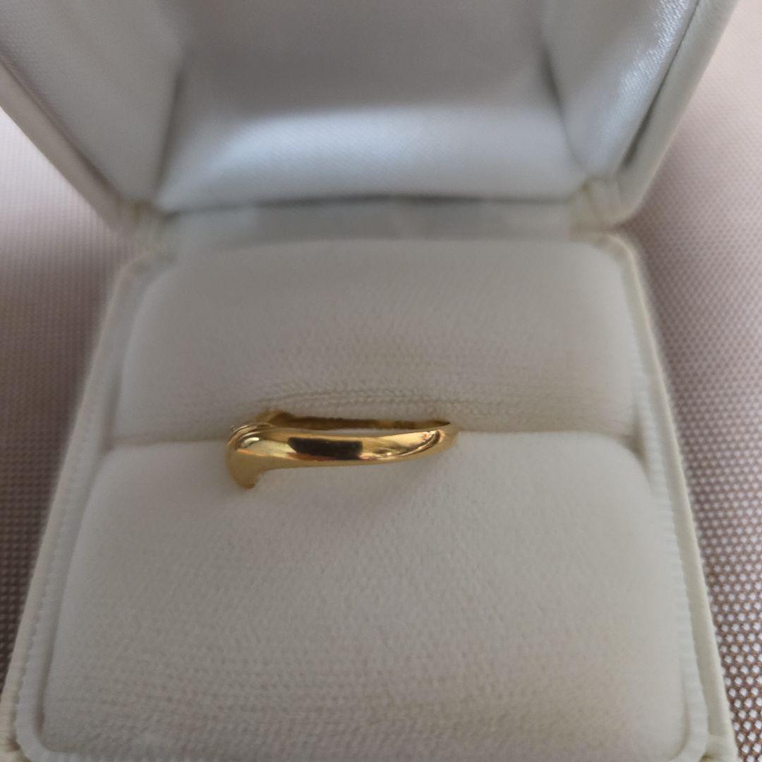 K18 総量2gダイアモンドゴールドリング