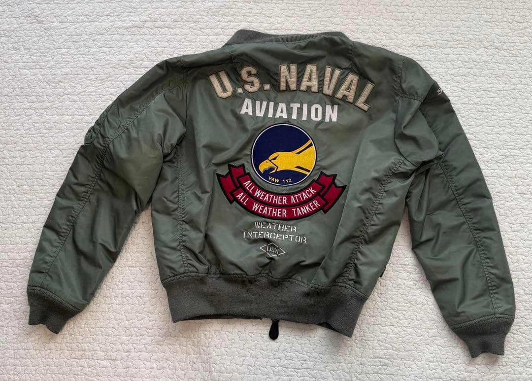 【佐藤】 AVIREX　CVW-9フライトジャケット　MA-1リバーシブル