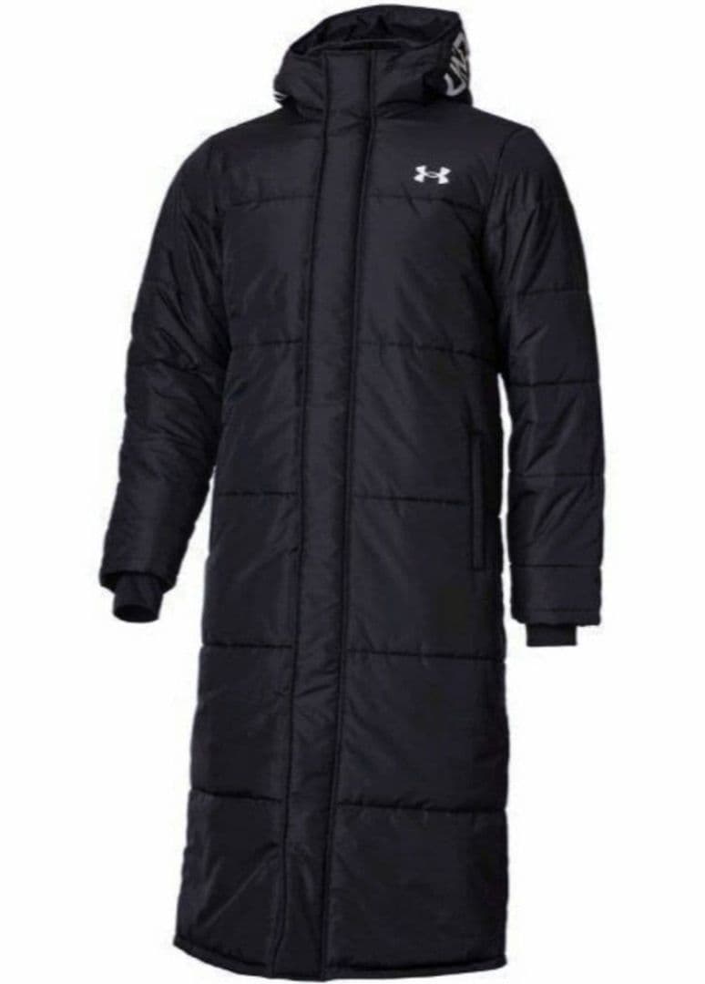 極美品 UNDER ARMOR アンダーアーマー ベンチコート ブラック L