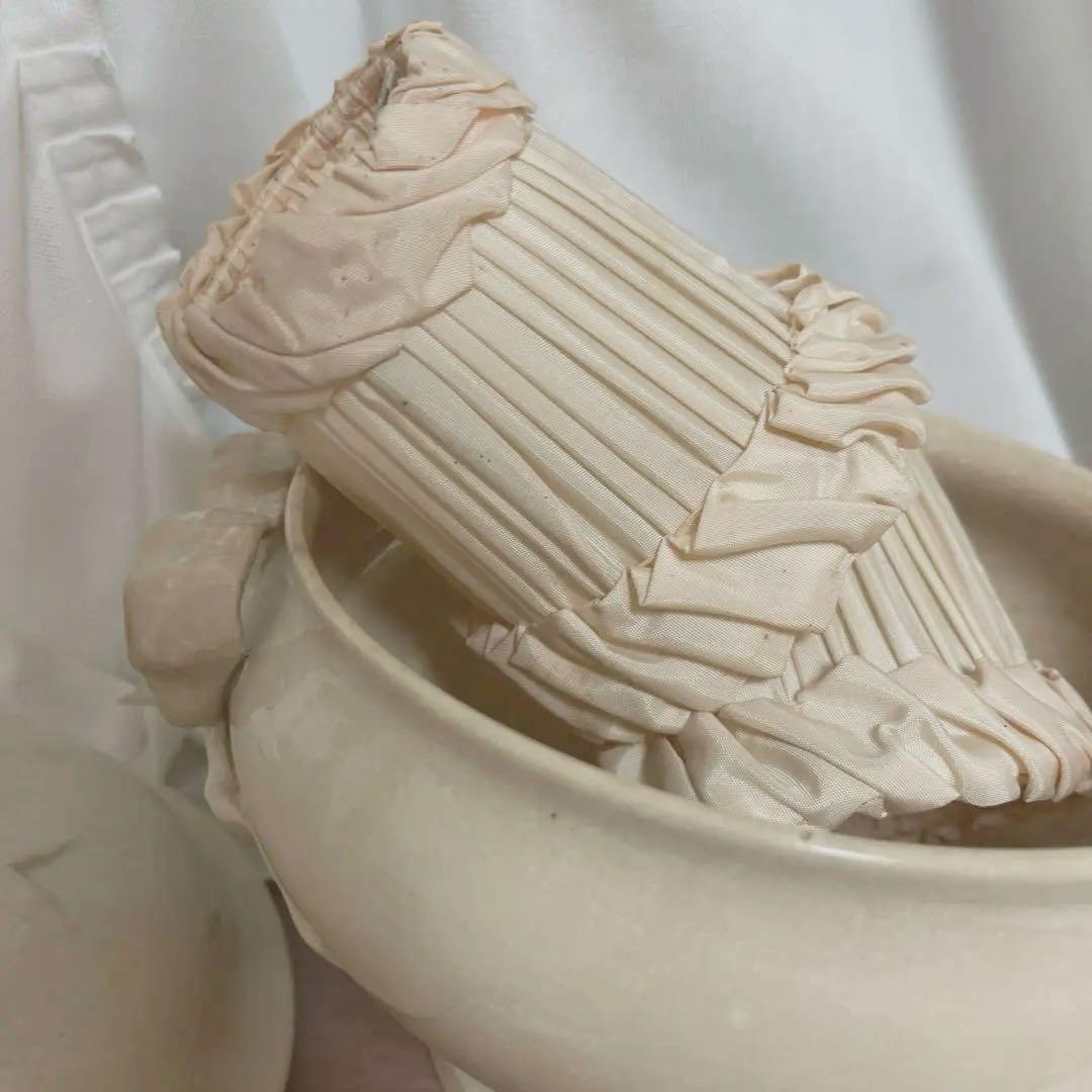 フランスアンティークヴィンテージ♡布ランプシェード2点セット