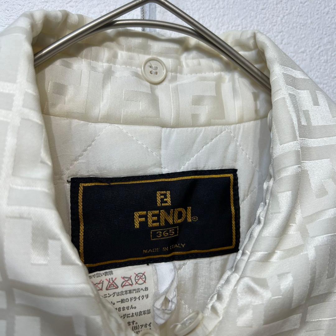 希少 FENDI 上質 ズッカ FFロゴ 総柄 デザイン ステンカラーコート