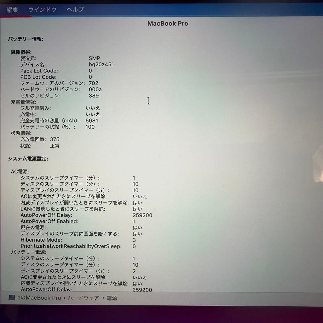 MacBook本体 MacBook Pro Retina 13Mid 2014 16GB/512GB