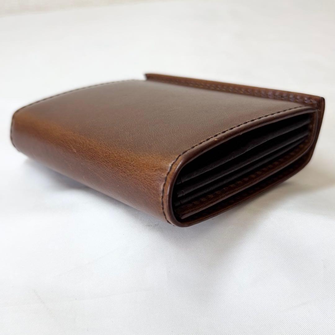 【美品】　エムピウ　millefogliell P25 財布　ブラウン　人気