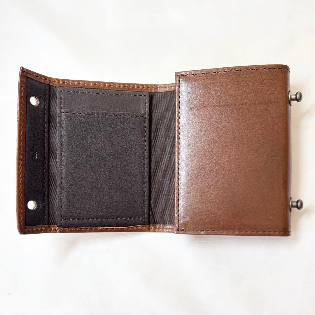 【美品】　エムピウ　millefogliell P25 財布　ブラウン　人気