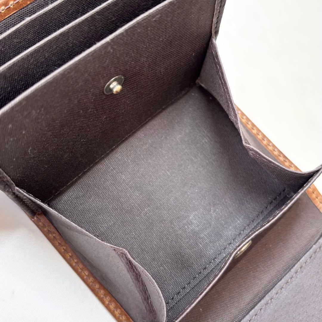 【美品】　エムピウ　millefogliell P25 財布　ブラウン　人気