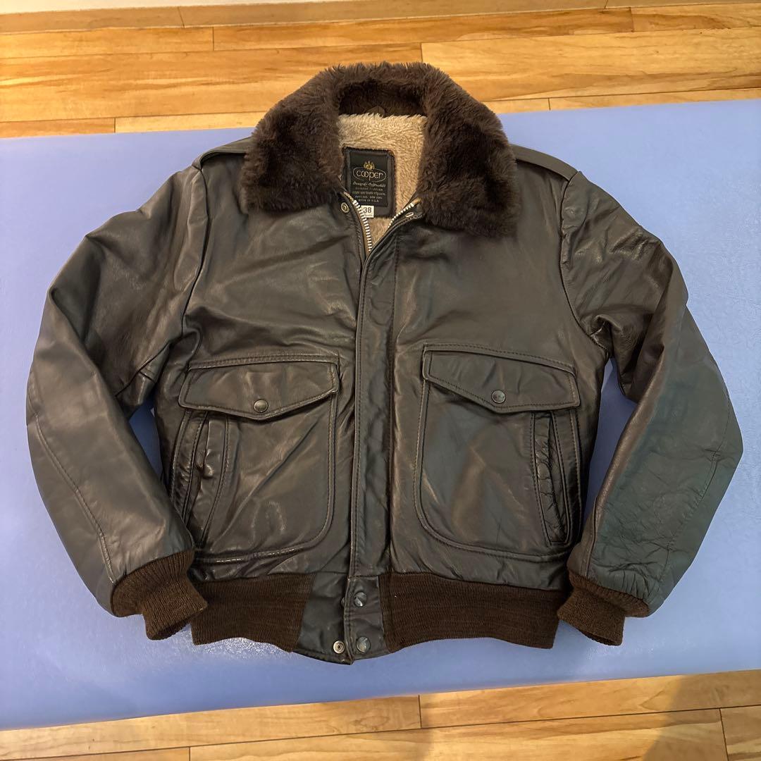 【USA製 80s 】Cooper G1レザージャケット 38 IDEAL本革