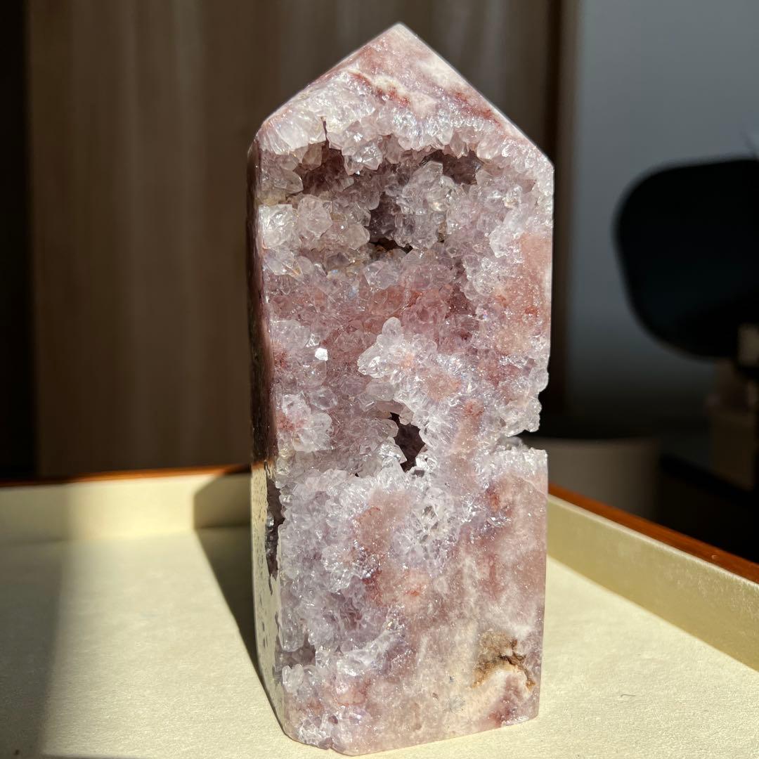 天然石　ピンクアメジスト　タワー