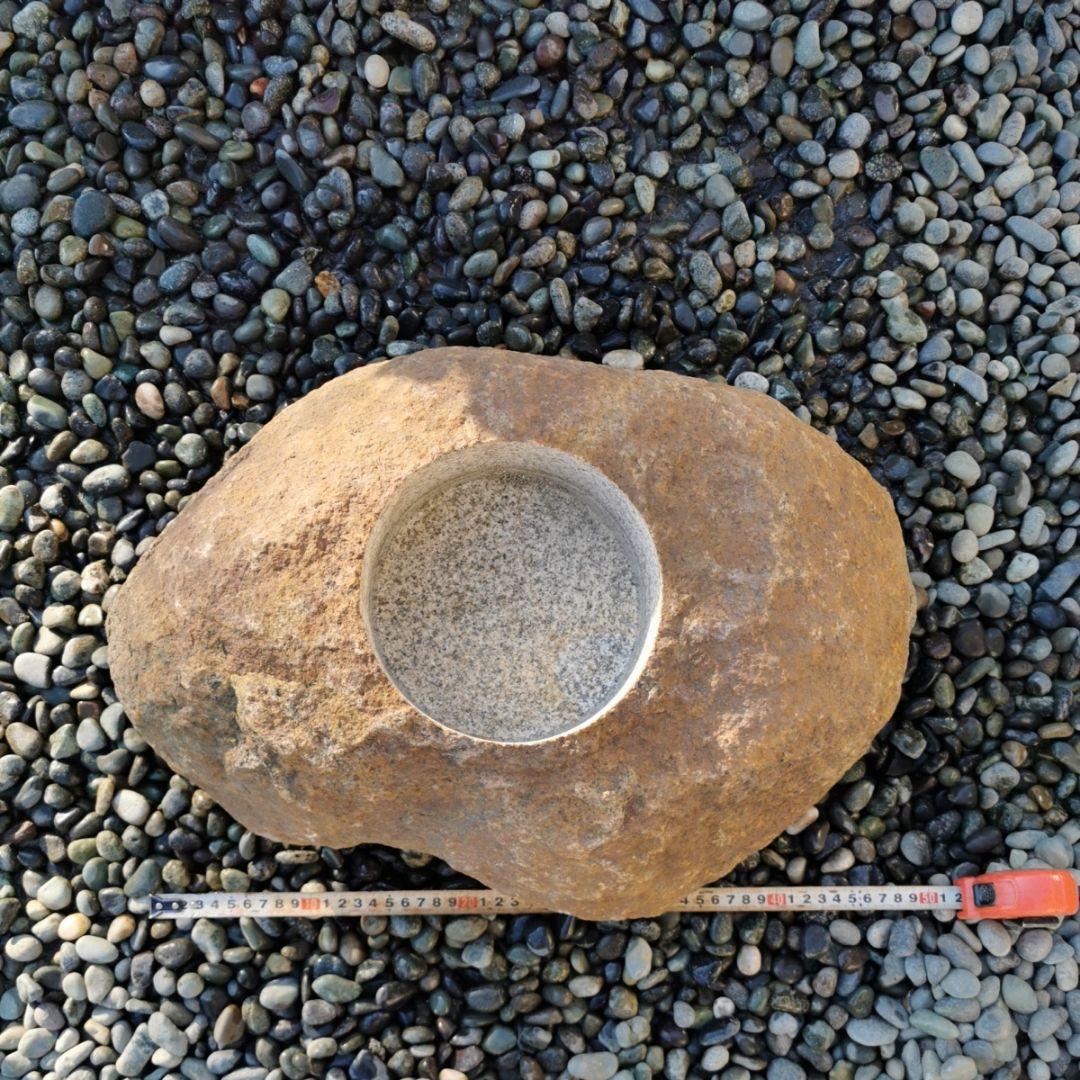 鞍馬石35.9キロ　蹲　庭石　鑑賞石　石　庭　坪庭　ガーデニング　和　砂利　鉢