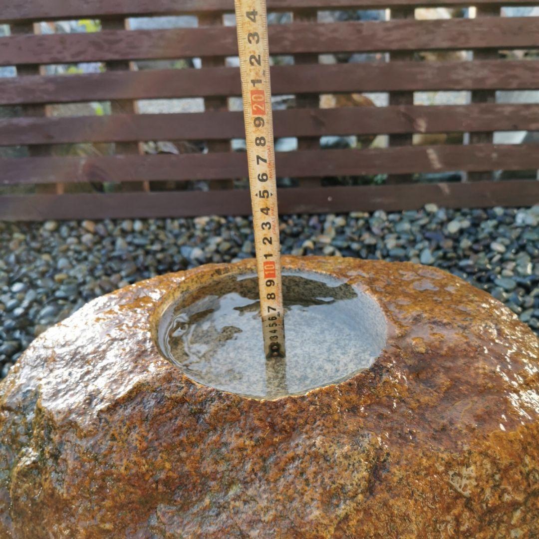 鞍馬石35.9キロ　蹲　庭石　鑑賞石　石　庭　坪庭　ガーデニング　和　砂利　鉢