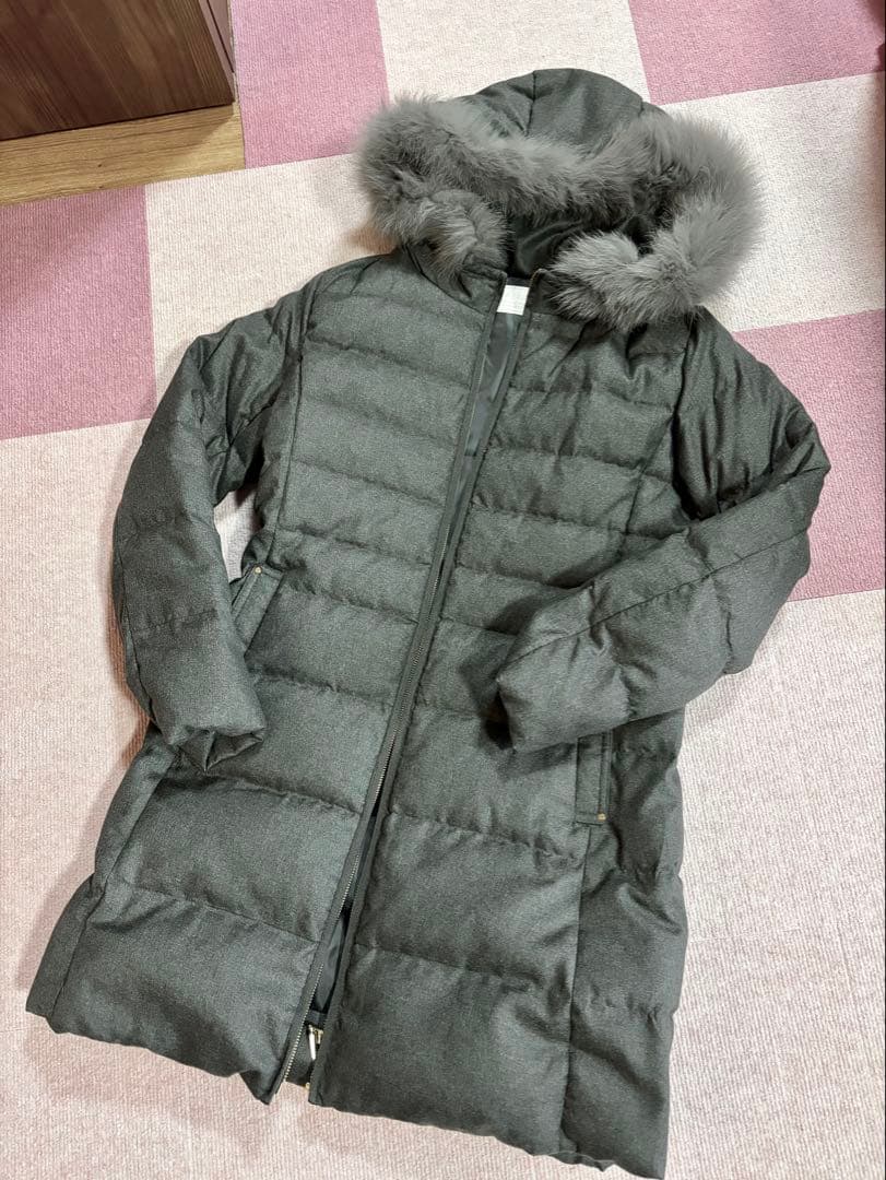 【撥水・洗える】リッチファーフードロング ダウン　anysis 新品タグなし