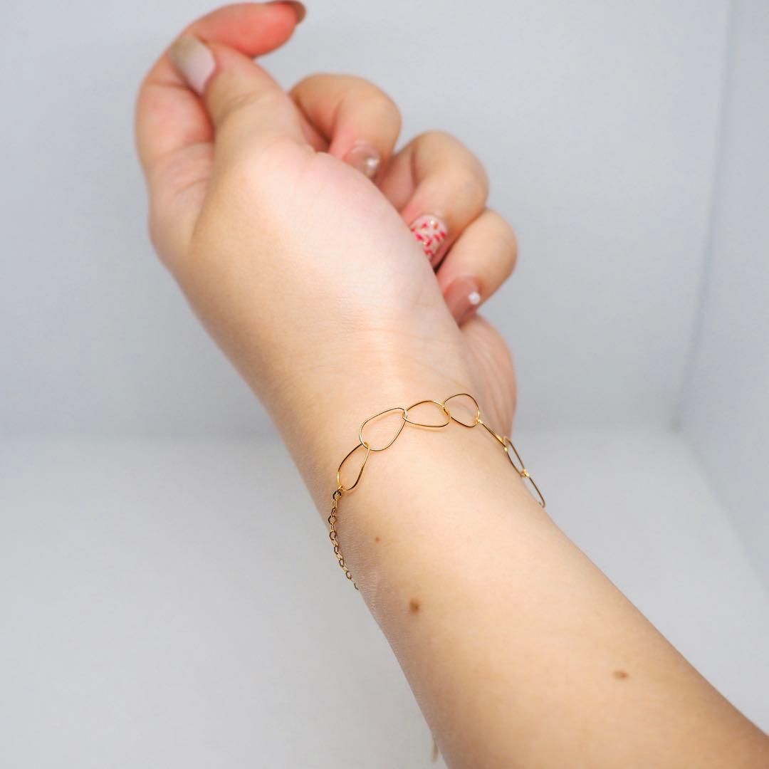 【EAU DOUCE4℃】K18YG ブレスレット