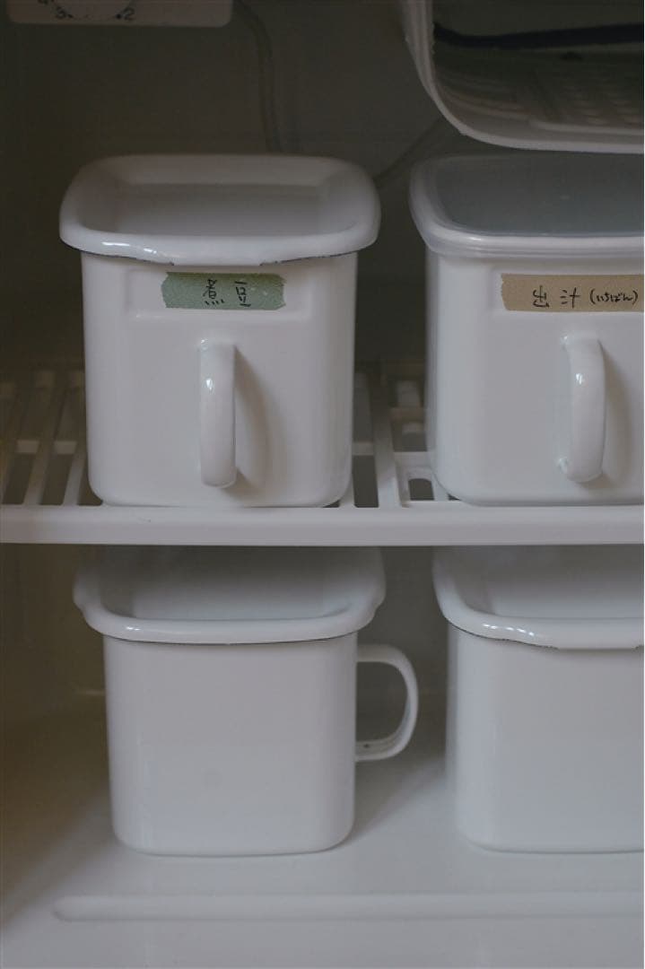 classiky 倉敷意匠 野田琺瑯 ホワイト キッチンストッカー 琺瑯蓋付き