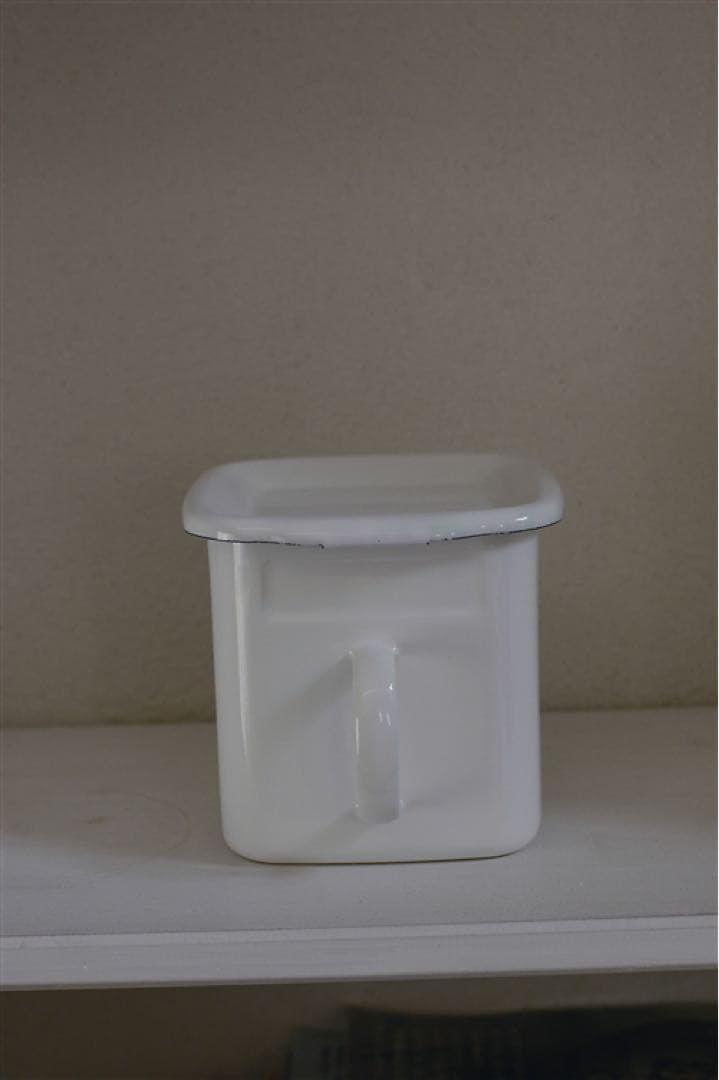 classiky 倉敷意匠 野田琺瑯 ホワイト キッチンストッカー 琺瑯蓋付き