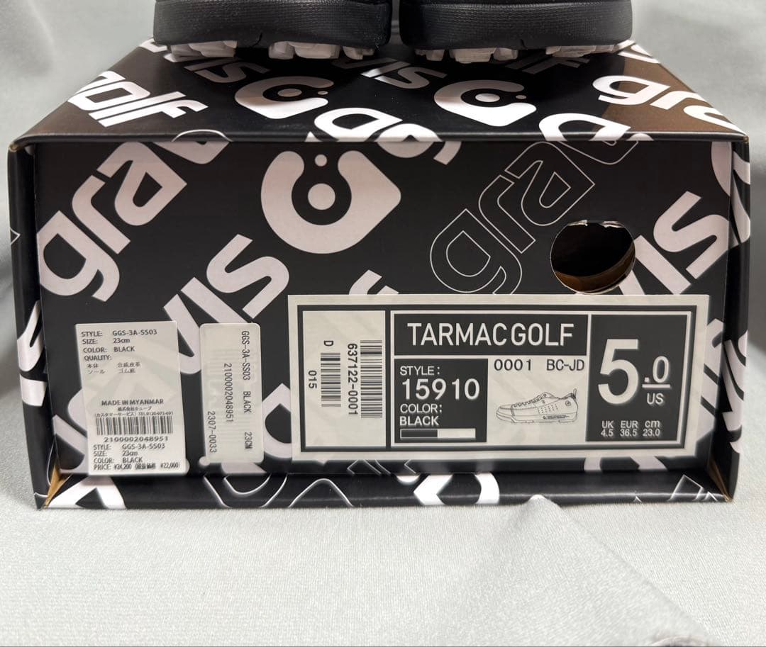 美品 gravis ゴルフ シューズ & マークアンドロナ グローブ 左右セット