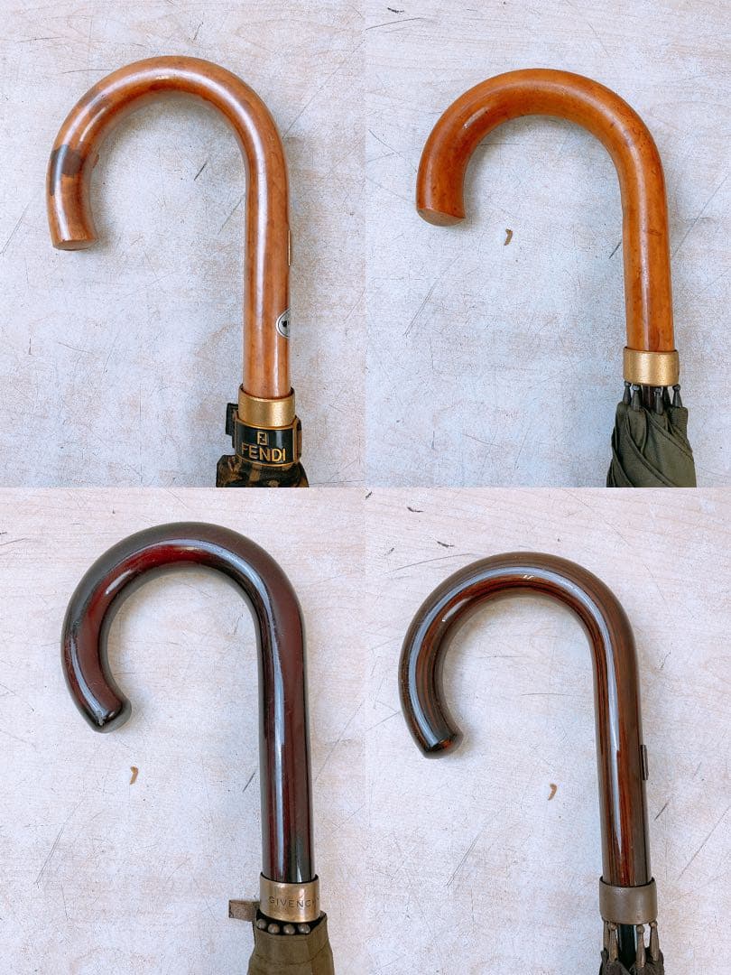 ア*イ様 ブランド長傘 4本まとめ FENDI ダンヒル ジバンシィ 紳士 メン