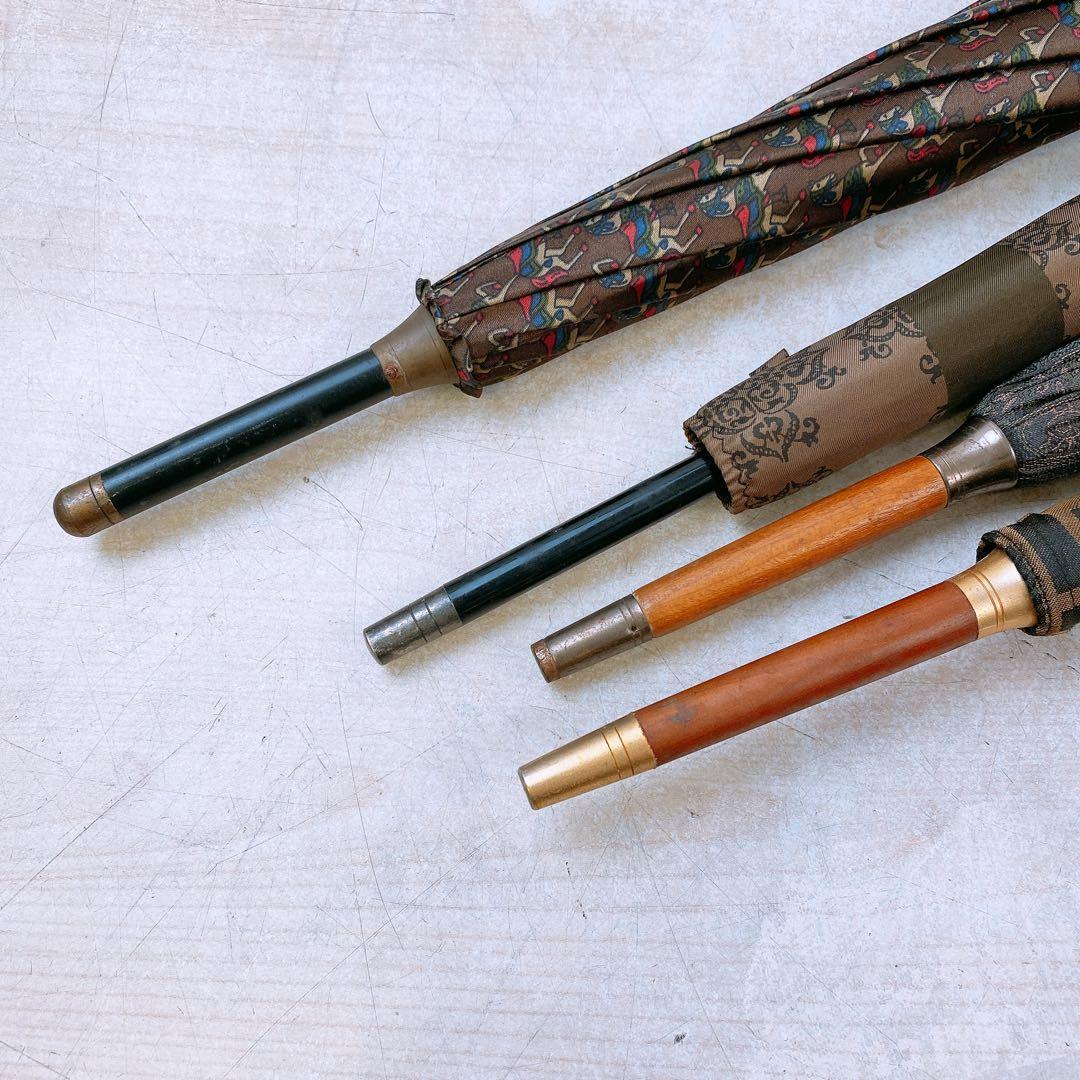 ア*イ様 ブランド長傘 4本まとめ FENDI ダンヒル ジバンシィ 紳士 メン