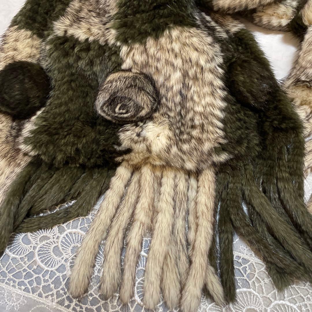 SAGA MINK ファー　毛皮　高級感　羽織り　マフラー　美品