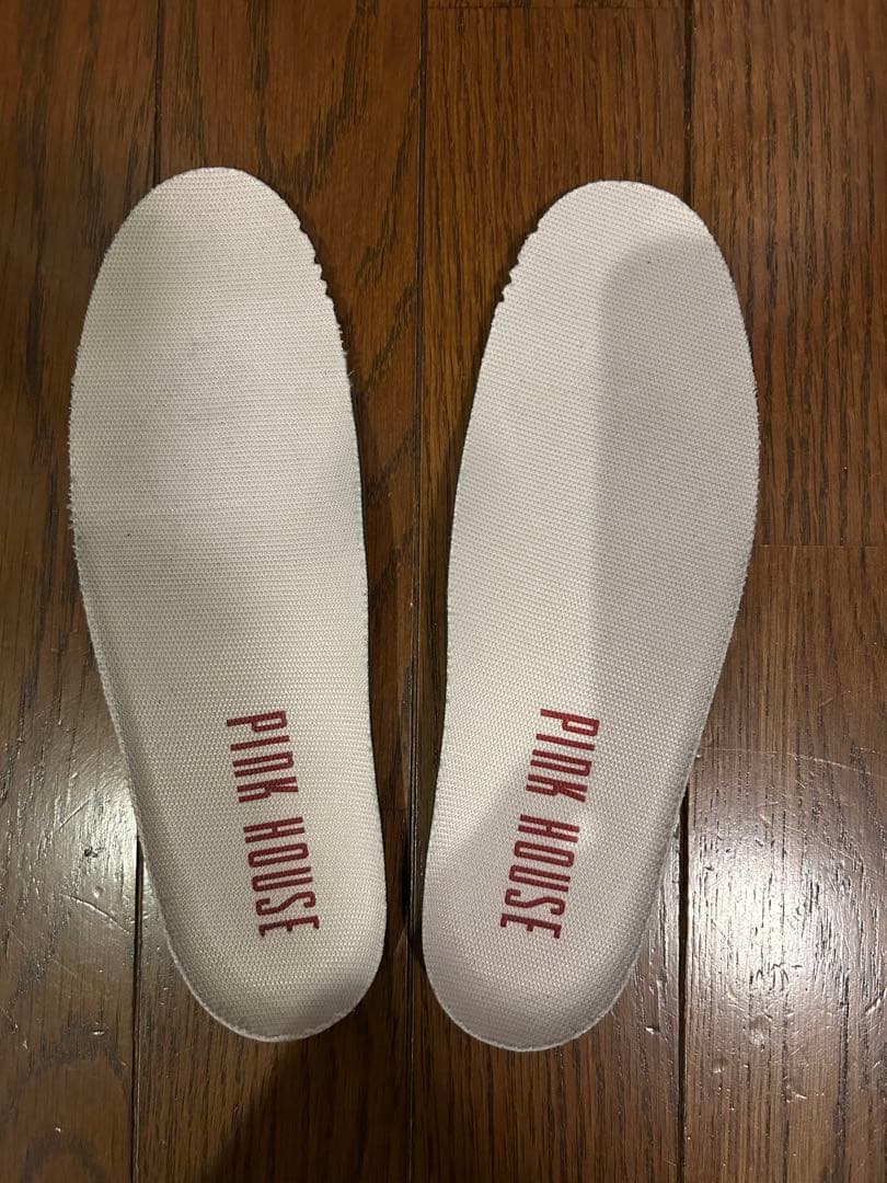 ピンクハウス　チェリー柄厚底スニーカー