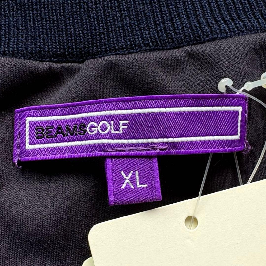 ★新品タグ付き★ BEAMS GOLF パープルレーベル ニット ワッペン XL