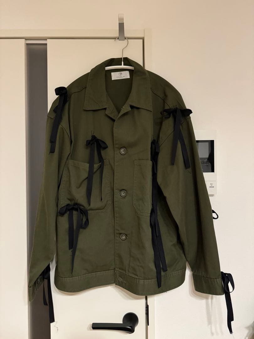 tsuyoshiyao ミリタリージャケット+チュールスカート