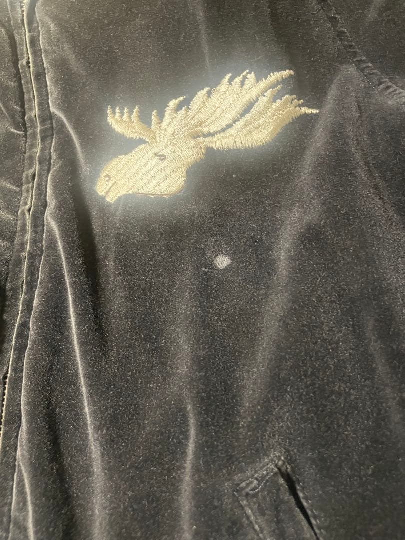 ヒューストン　別珍スカジャン　アラスカ　フェード