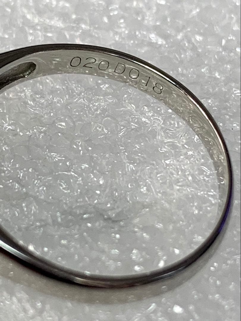 お値下げPt900 エメラルド0.2ct ダイヤモンド0.18ct 4.75ｇ