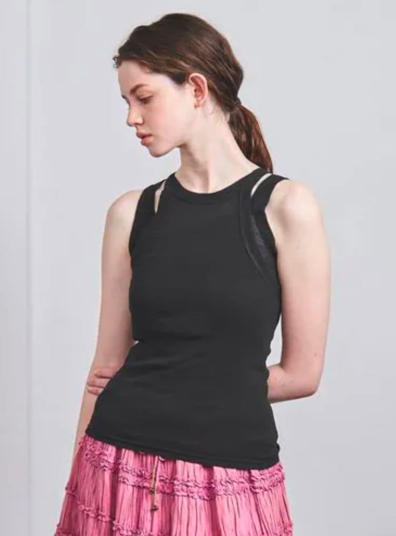 ＜Pheeta＞Hedy シアー レイヤード タンクトップ