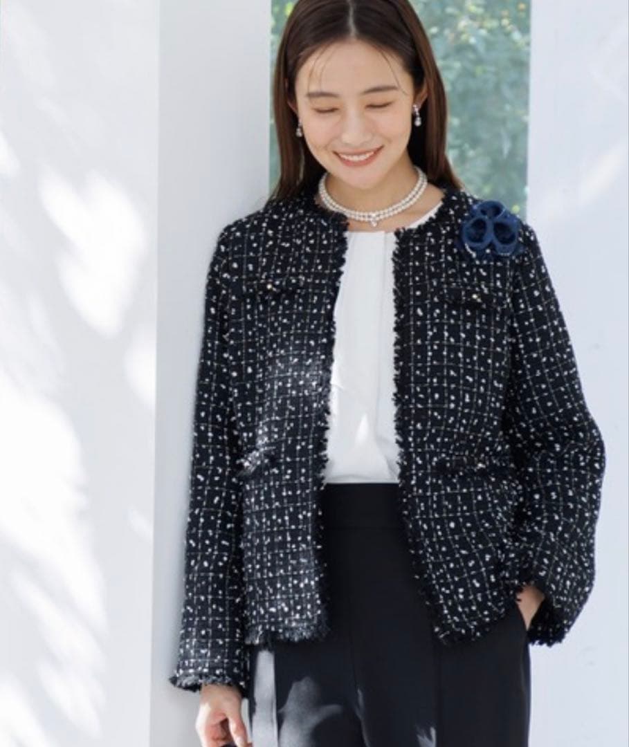 フォルムフォルマ　ツイードジャケット⭐️ トロワズィエムチャコ　新品未使用