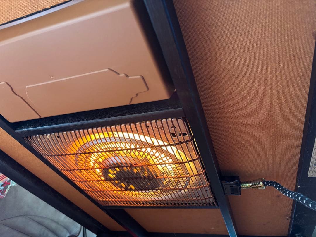 (送料込)マルニ木工　テーブル　高級 コタツ　レア　ガラス天板　美品　動作確認済