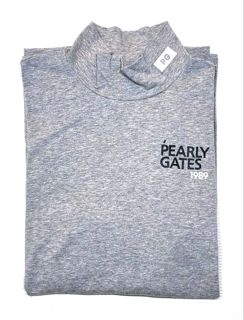 PEARLY GATES ベア天竺 ハイネックカットソー（GRAY／4）