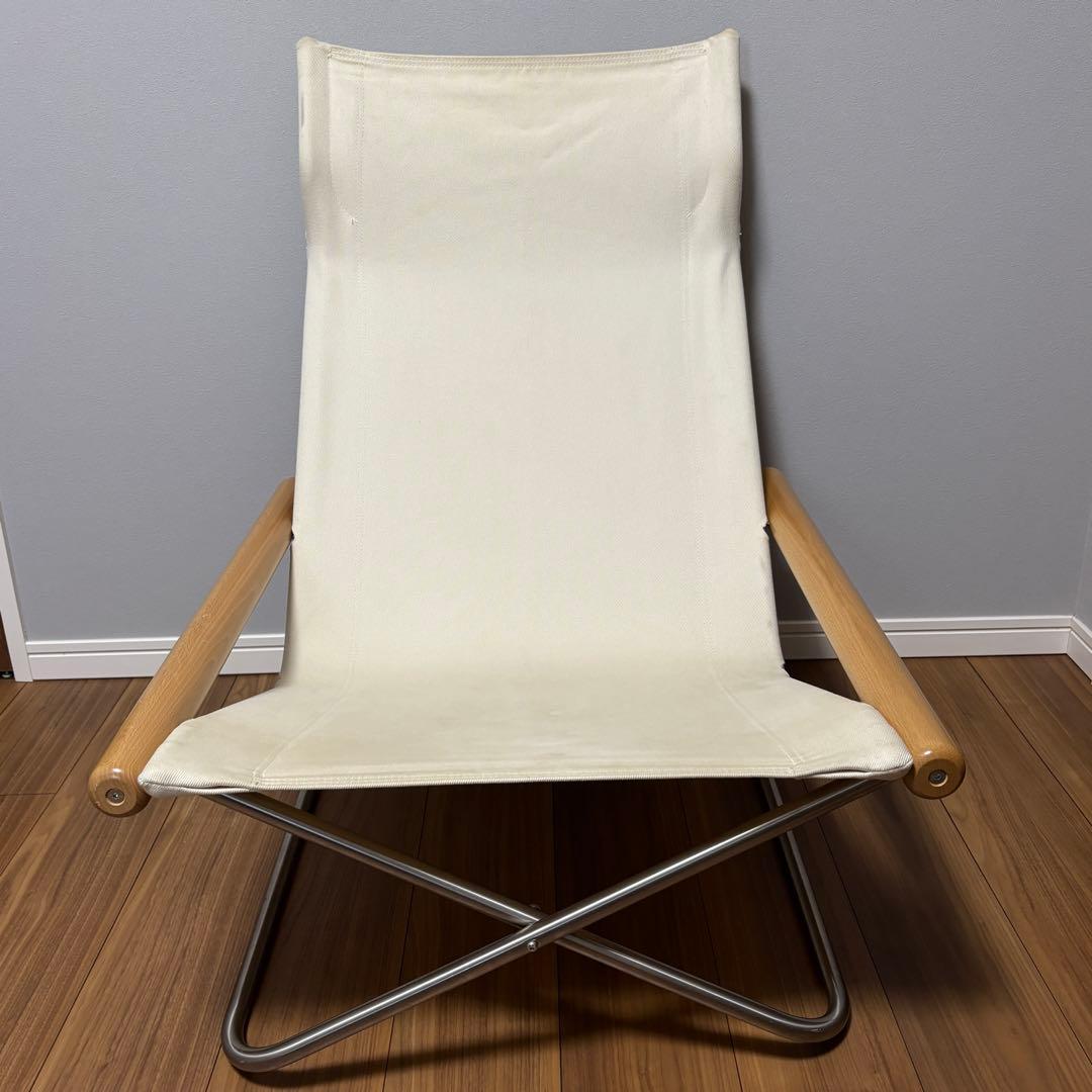 Nychair X ニーチェアX ホワイト ナチュラル 折りたたみ椅子