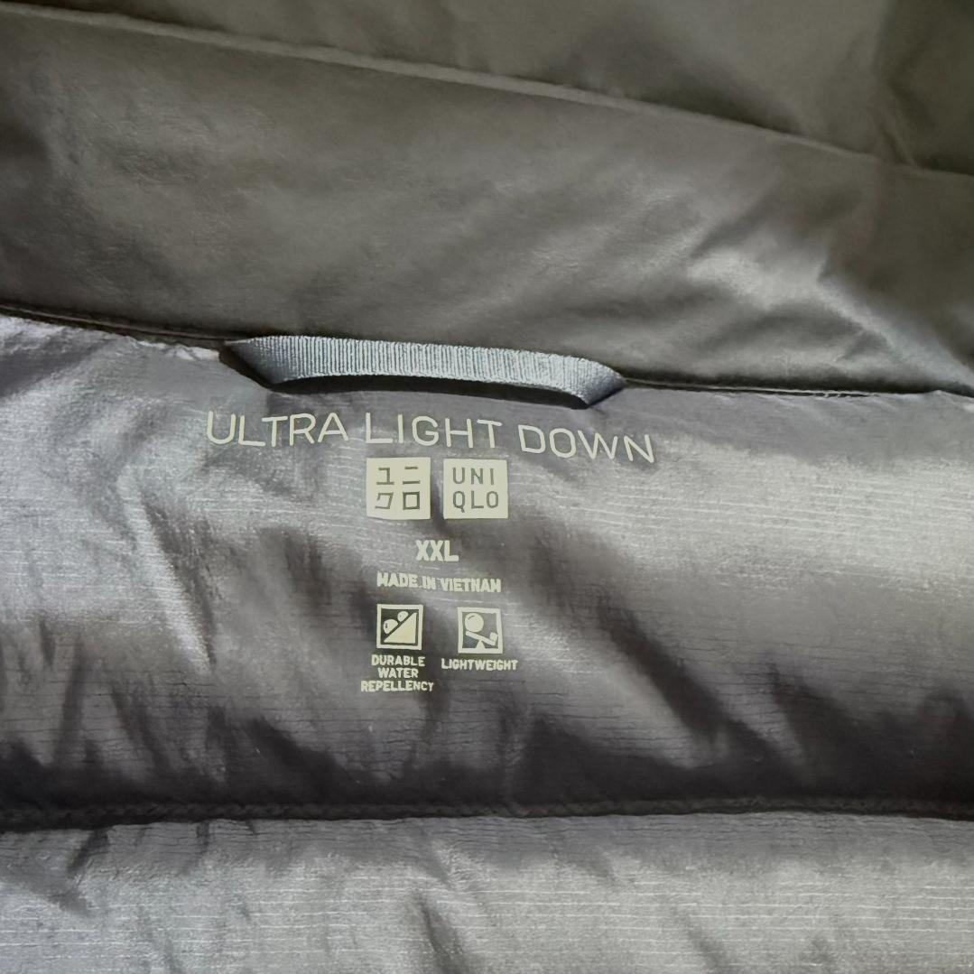 希少　UNIQLO XXL ウルトラライトダウンロングコート　フード取り外し可