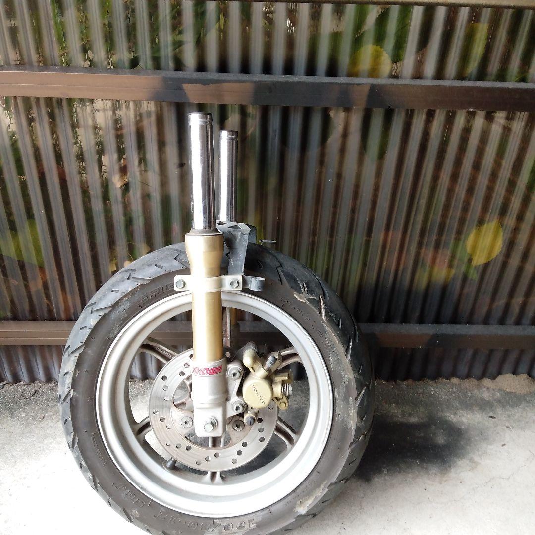 スズキZZジーツーインチアップスポーツフロントフォークまわり12インチホイール