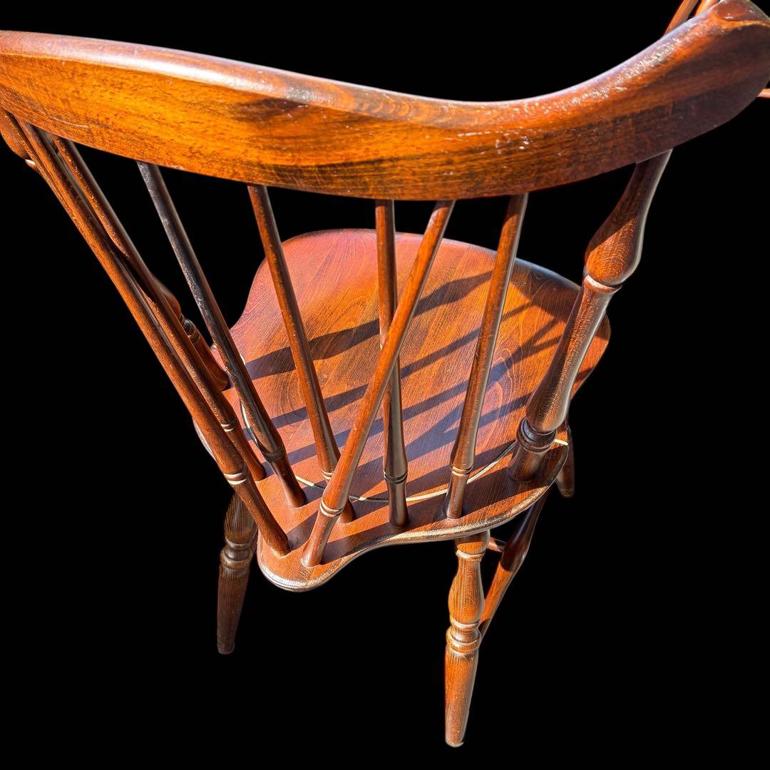 アンティーク 飛騨産業 ウィンザーチェア大 ブナ キツツキ 無垢材