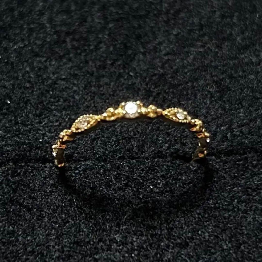 ダイヤモンドリング　K18ゴールド 0.07ct ゴールドリング　ゴールド