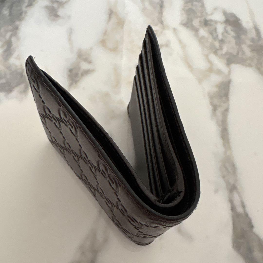 Gucci ブラウンレザー 二つ折り財布