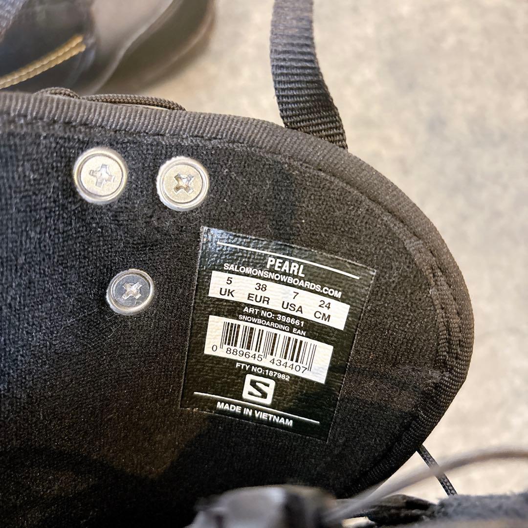 【美品】 SALOMON サロモンPEARL スノーボードブーツ 24cm
