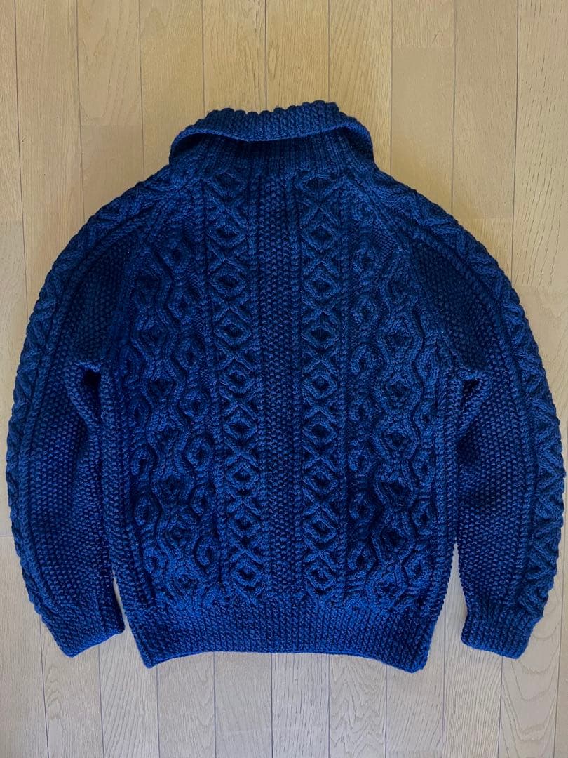 インバーアラン　ネイビー ニットカーディガン