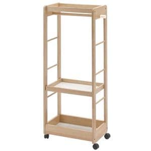 キッズハンガーシェルフ ナチュラル 【組立品】