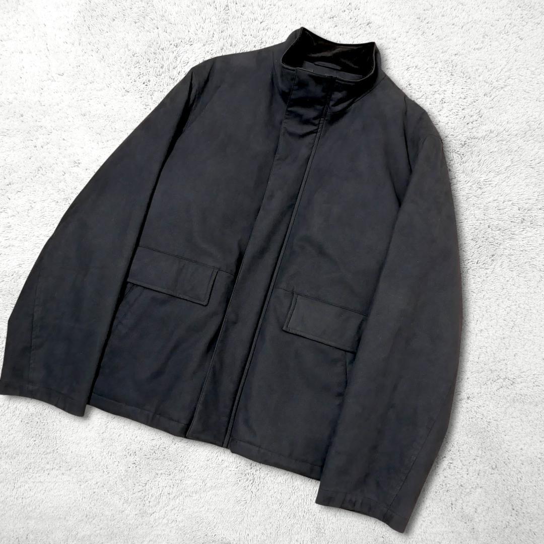 美品【バーバリー】2WAY ブルゾン LL ノバチェック ライナー付き ブラック