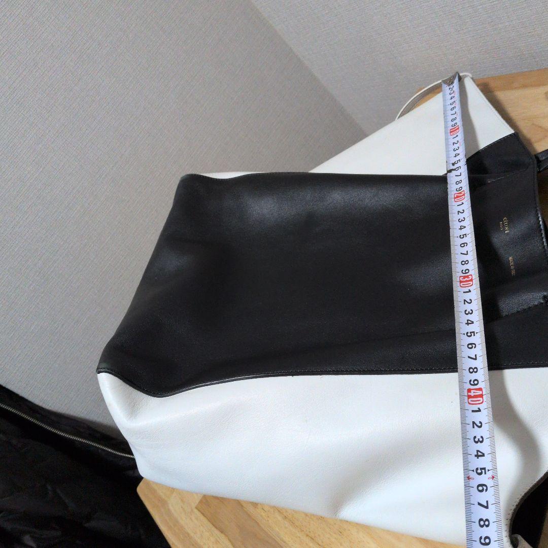 CÉLINE トートバッグ 黒/白 カバファントム　A4可
