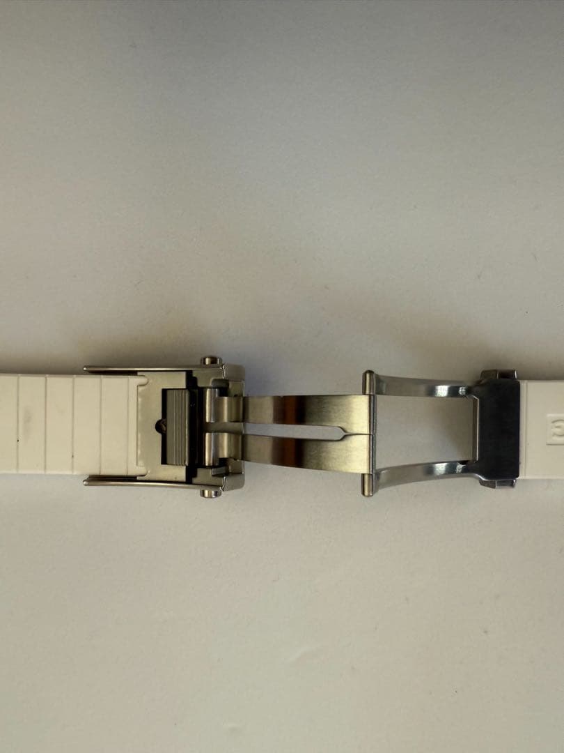 BREITLING ブライトリング 純正Dバックル＋純正ホワイトラバーベルト