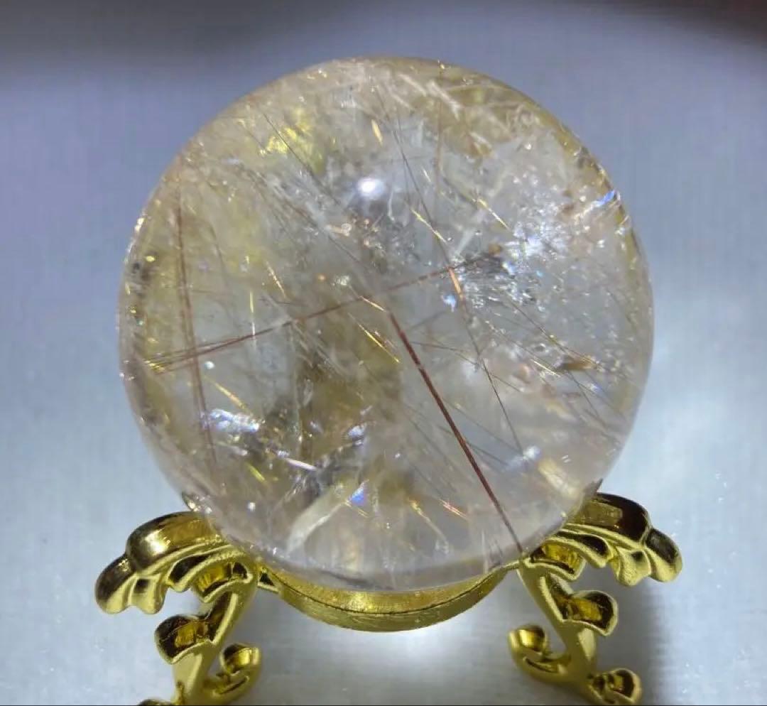 【金運・仕事運上昇】早いもの勝ち！激安！ゴールド・レッドルチルスフィア⭐R190